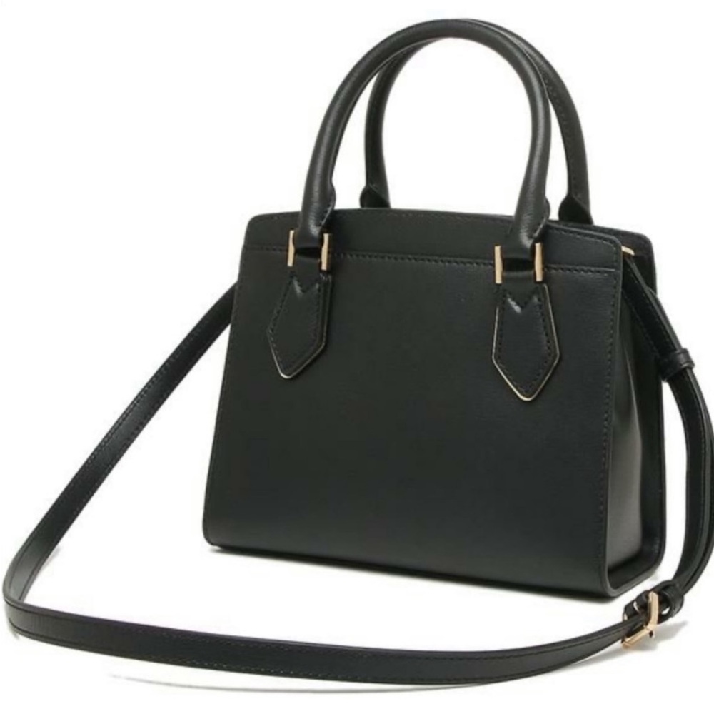 Michael Kors Mott Small Satchel Crossbody Black - Picture 2 of 12